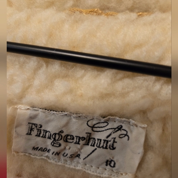 Vintage 1970s Sherpa Corduroy Button Jacket Fingerhut - Picture 3 of 4